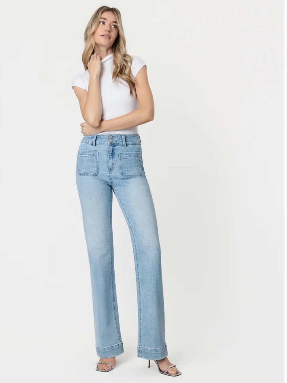 Flying Monkey Bang On Blue - Super High Rise 90's Vintage Flare Jeans